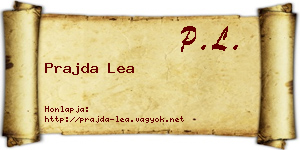 Prajda Lea névjegykártya